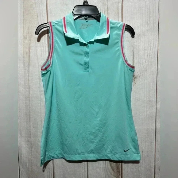 Nike Women’s Golf Tour Performance Polo Tank Shirt Size Medium - Picture 1 of 7